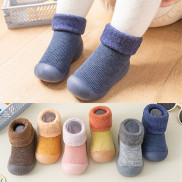 Giày cô gái nhỏ trẻ sơ sinh Nam Nữ Giày Toddler lông cừu warmthe sàn chống