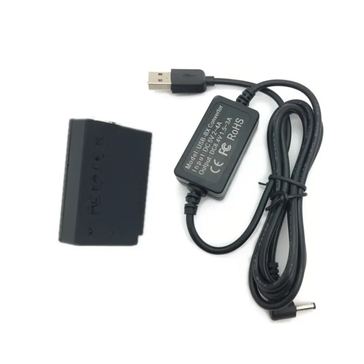 LPE10 Dummy Battery + USB Adapter Charging Cable for Canon 1500D 2000D