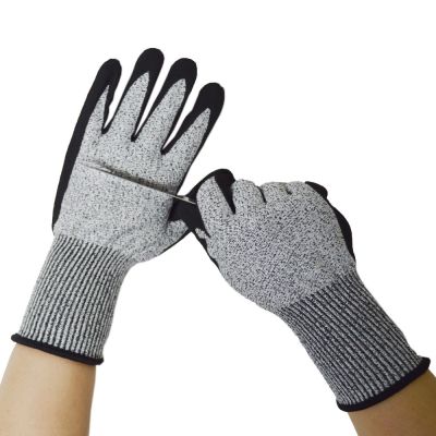 【CW】 1Pair Level 5 Cut Proof Stab Resistant Wire Cuts Gloves for Oyster Shucking Gardening Safety