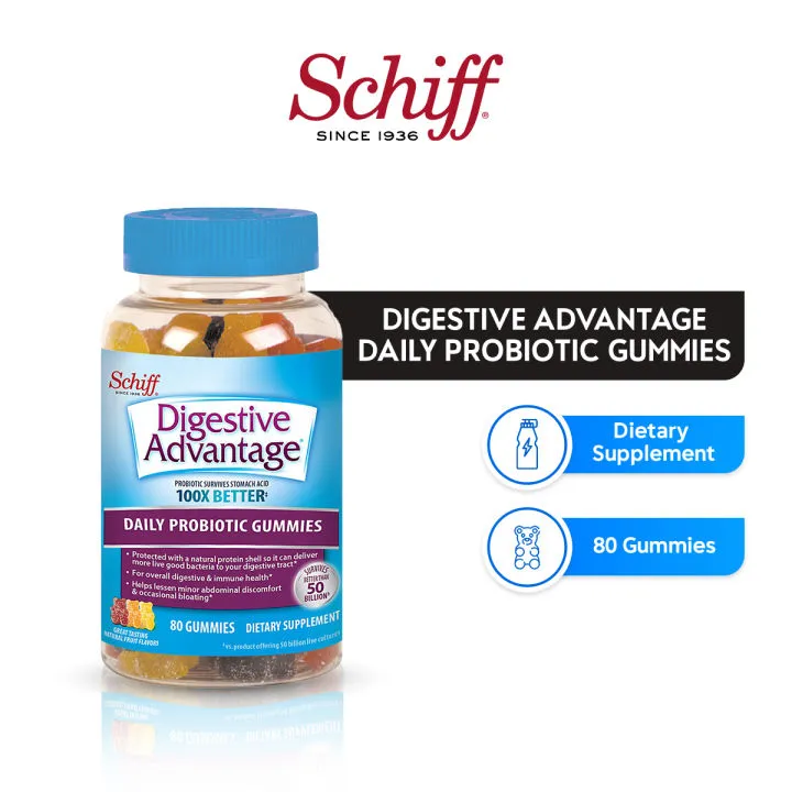 Schiff Vitamins Digestive Advantage® Probiotic Gummies 80 Ct Lazada Ph