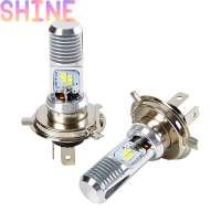 Shine 1pcs หลอดไฟรถจักรยานยนต์ P15D LED Scooter Light H4 4LED หลอดไฟ Beam Light bulb รถจักรยานยนต์ไฟ LED ไฟหน้า