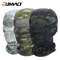 ▼ Multicam Camouflage Balaclava Full Face Scarf Mask Hiking Cycling Hunting Army Bike Military Head Cover Tactical Airsoft Cap Men