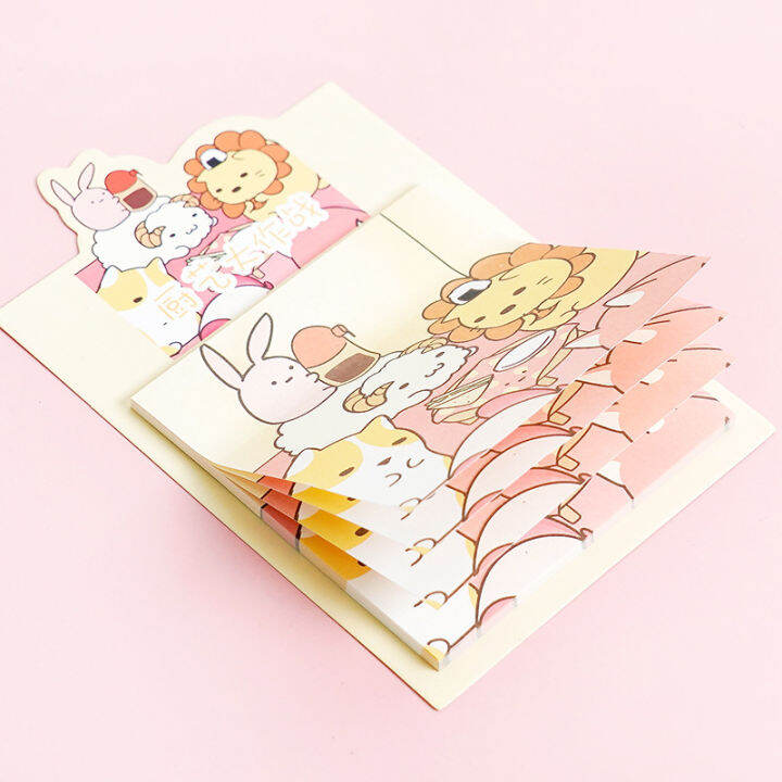 30-แผ่นน่ารักการ์ตูนสิงโตแกะ-fox-สมุดบันทึก-sticky-note-memo-pads-เครื่องเขียน-notepad-yrrey