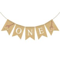 【hot】◎✜  Birthday Flag Fishtail Burlap Swallowtail Bunting Baby Shower Hanging Garland Supplies Background