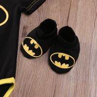 BCBL Costume for Baby Boy Terno Batman Cartoon Babies Romper Born Onesies Black Jumpsuit Clothes Shoes Hat Costumes 3 Pcs.