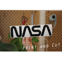 Sticker สติ๊กเกอร์ NASA งานไดคัท มีหลายสี หลายขนาดให้เลือก สติ๊กเกอร์ติดได้ทุกที่ สติ๊กเกอร์แต่งรถ