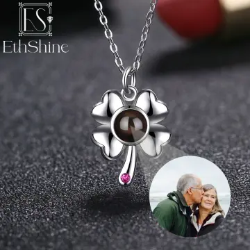Personalized Photo Projection Necklace 925 Sterling Silver Heart & Win –  MEMOJEWELS