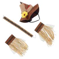 Scarecrow Costume Hat Props Accessories Adornment Witch Necklace Costumes