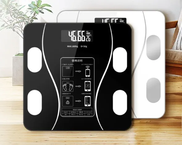 80 in 1 Digital Body Weight Scale Monitoring Analyser Digital Body Weighing  Scale Smart Body Fat Scale Timbang Berat