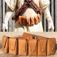 【ร้อน】 Steampunk Tusken ทรายคนเข็มขัดหนังกระเป๋าทหารม้า Bandolier ตลับหมึกกระเป๋า Sash Raider เครื่องแต่งกายคอสเพลย์อุปกรณ์เสริม F Anny แพ็ค