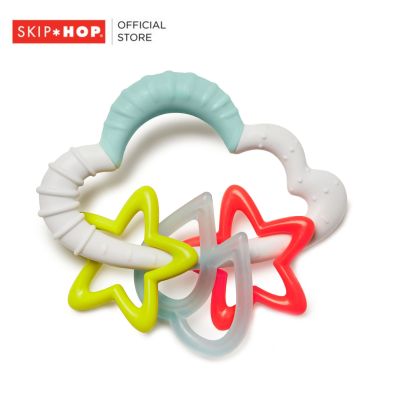 Skip Hop Silver Lining Cloud Starry Rattle ของเล่นยางกัด สำหรับเด็ก ปราศจากสาร BPA