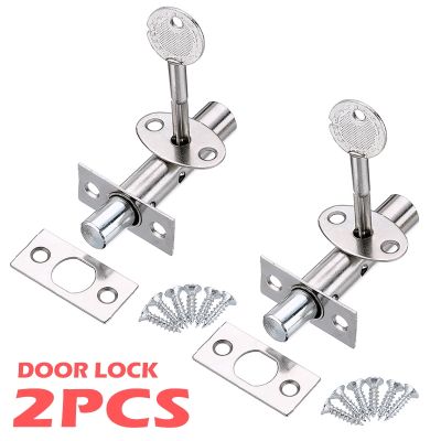 【CC】☃▼  2 Set New Security Door Bolts With Fitting   Star Dead Lock Invisible Latches