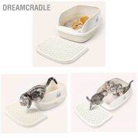 Dreamcradle ห้องน้ําแมว กึ่งปิด ความจุขนาดใหญ่ ป้องกันทรายรั่วไหล พร้อมพลั่วนม สีขาว