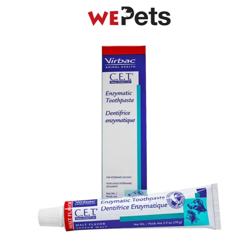 Virbac CET Toothpaste For Dogs Cats Oz (70 Gm) Poultry, 51 OFF