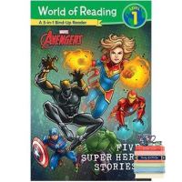 Must have kept &amp;gt;&amp;gt;&amp;gt; Five Super Hero Stories! (Marvel Avengers: World of Reading, Level 1) หนังสือภาษาอังกฤษใหม่ พร้อมส่ง