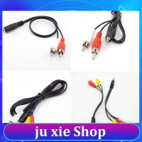 JuXie store 4types 1Pcs 3 4 pole 3.5mm male female Jack Plug To 2RCA 3 RCA male female Adapter 3RCA Audio video AV Cable Wire Cord