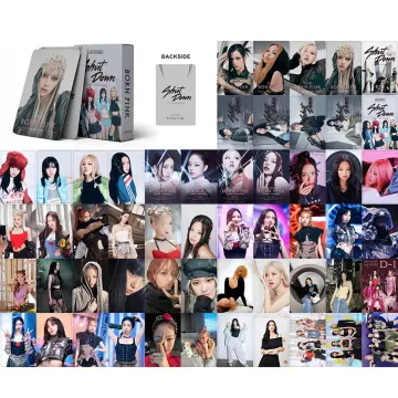 5Pcs/Set Kpop Black and Pink Album Photocards JISOO JENNIE LISA