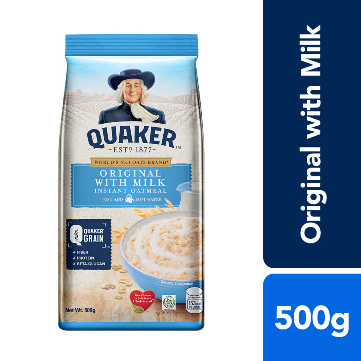 Quaker Flavored Oatmeal Original with Milk 500g | Lazada PH