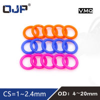 Onto 2023March10PCS bag multicolor thickness CS11.51. 92. 4mm silicone rubber O-ring silicone VMQ rubber gasket O ring SeAlibabang