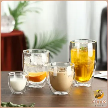 Glass Straw Cup With Thermal Insulation Cover 350/450ml Portable Coffee  Milk Tea Juice Reusable Glass