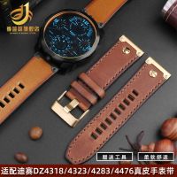 Suitable for Diesel Leather Watch Strap DZ4318/4323/4283/4476 Vintage Leather Bracelet Accessories 26mm