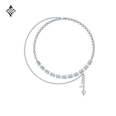 [Yan Haoxiang same item] double-layer niche necklace womens light luxury design ins high-end clavicle chain