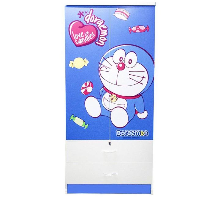 shop-nbl-ตู้เสื้อผ้า-doraemon-80-cm-model-candy-ดีไซน์สวยน่ารัก-สไตล์แฟชั่น-2-ประตูบานเปิด-2-ลิ้นชัก-สินค้าขายดี-ขนาด-80x47x174-cm