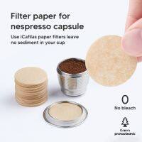 【YF】 100 filtro de papel descartável para o café nespresso proteger filtros limpeza da cápsula recarregáveis