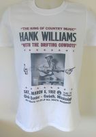 Hank Williams t-shirt 50s Poster bob dylan johnny cash patsy cline jerry lee