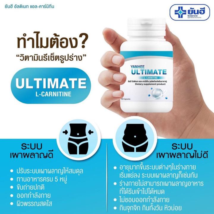 เซ็ทคู่2กระปุก-yanhee-ultimate-l-carnitine-yanhee-veggy-ยันฮี-เวจจี้-มิกซ์-พลัส-พร้อมส่ง