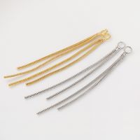 【YF】☎☼  Plating  Chain Tassel Charms Pendant 6PCS Drop Necklace Earrings Making Jewelry