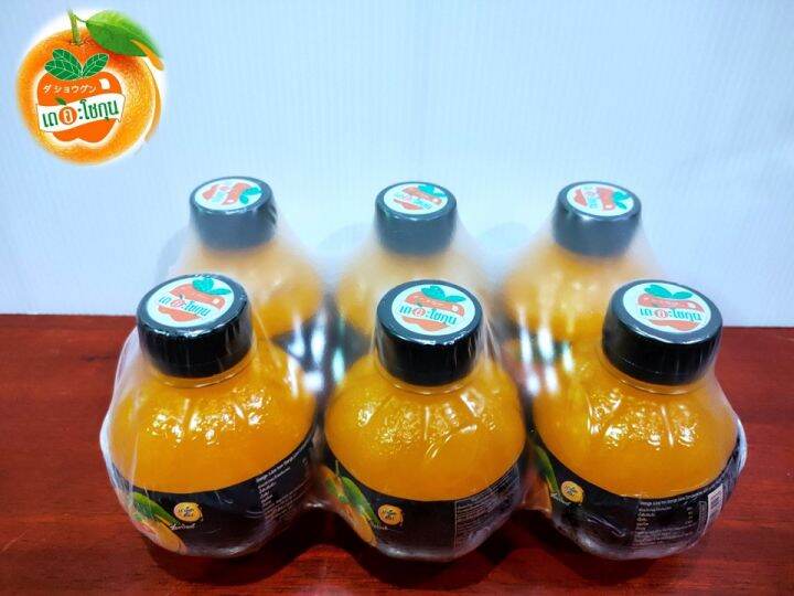 น้ำส้ม-orange-juice-น้ำผลไม้-ผสมเกล็ดส้มแท้-ๆ-เดอะโชกุน-อร่อย-ชื่นใจ-220-มล-x-แพ็ค-6-ขวด