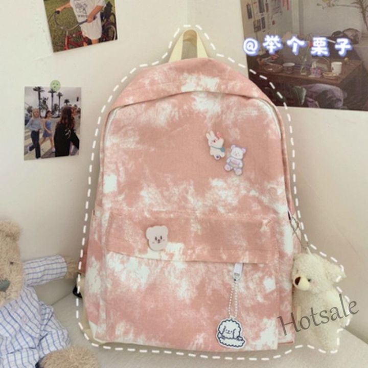 hot-sale-๑-c16-junior-high-school-schoolbag-female-korean-college-student-canvas-backpack-ins-japanese-backpack-computer-bag
