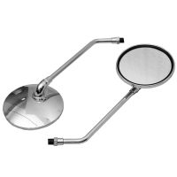 Motorcycle 10mm Chrome Side Rear View Round Mirrors For Honda CB1000 CB500 CB650 CB750 CB900 Left and Right