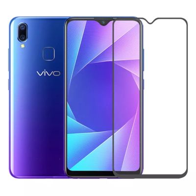 F ฟิล์มกระจกเต็มจอ Vivo V9 ฟิล์มกระจกนิรภัยเต็มจอ ใส่เคสได้ ขอบดำ ฟิล์มกระจกกันกระแทก VIVO V9 ส่งทันที