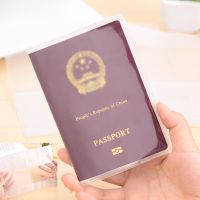 1 Pcs Transparent Travel Passport Holder Cover Wallet Business Credit Card Holders Waterproof Dirt PVC ID Card Holder Case Pouch Card Holders