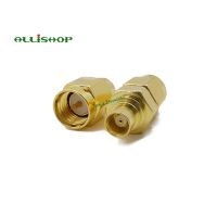 ALLiSHOP MCX Female Jack to SMA Male Plug RF Coaxial Adapter Connector Gold Plating Straight 50 Ohm Electrical Connectors