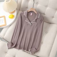 Big Size XL-4XL Womens V-neck Knitted Autumn New Sweaters Long Sleeved Casual Fashion Female Pullovers