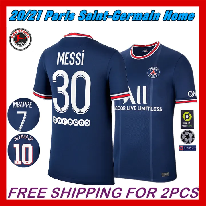 Messi PSG #30 Home Lionel Paris Saint Germain Team Jersey Child Kids  Training Suit Plus Shorts Socks For Size #18-#28