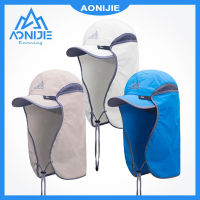 AONIJIE E4089หมวกแก๊ปตกปลา UPF 50 + หมวกปีกบังแดดหมวกกลางแจ้งที่ถอดออกได้หูคอสำหรับเดินป่า