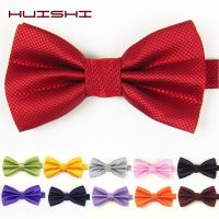 ☏✔☜ HUISHI New Fashion Butterfly Cravat Banquet Party Bowtie 28 Color Pearl White Mint Green wedding accessories Bow Tie Solid