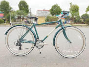 Xe đạp touring city 350 kiểu dáng cổ điển khung nhôm bánh 700c