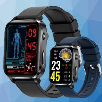 ๑◈ lhgjbhd Men 1.7 Inch Blood Glucose Suger Temperature Hours Rate Smartwatch