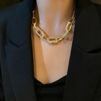 Metal Thick Chain Necklace 2022 New Womens Internet Red Light Luxury Clavicle Chain Neck Chain Personality Sweater Chain