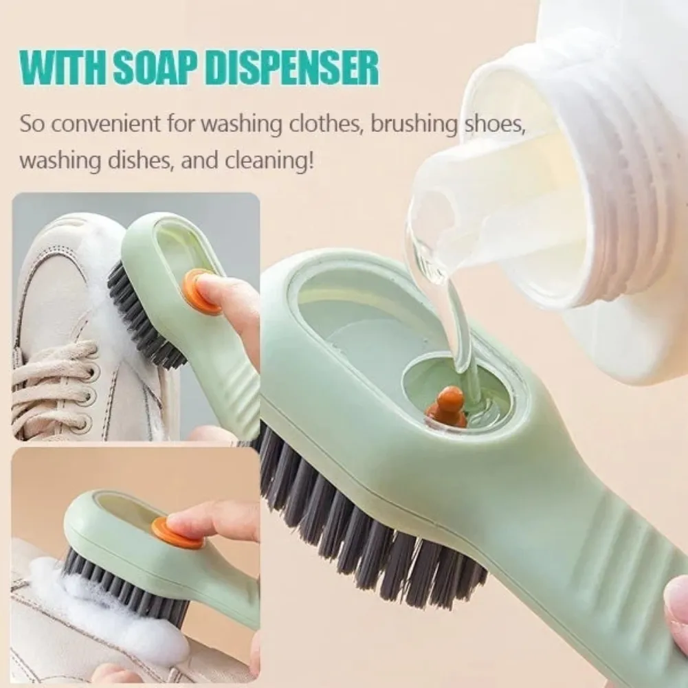 Household Cleaning Multifunctional Powerful Longhandled Plastic Shoe