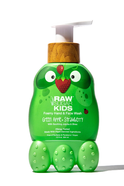 พร้อมส่ง-raw-sugar-โฟมล้างหน้าสำหรับเด็ก-kids-foamy-hand-face-wash-12-oz-ราคา-450-บาท