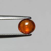 พลอย โกเมน หลังเบี้ย สีส้ม สเปสซาไทท์ การ์เน็ต ธรรมชาติ ดิบ แท้ ( Unheated Natural Spessartite Garnet ) หนัก 1.48 กะรัต