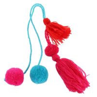 1pc Colorful Key Chain Bag Accessories Tassel Bag Purse Rainbow Charm Keychain summer jewelry E448