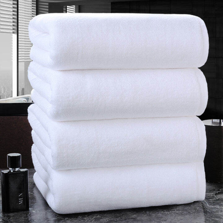 Microfiber Plain White Adult Bath Towel (70X140 CM) | Lazada PH