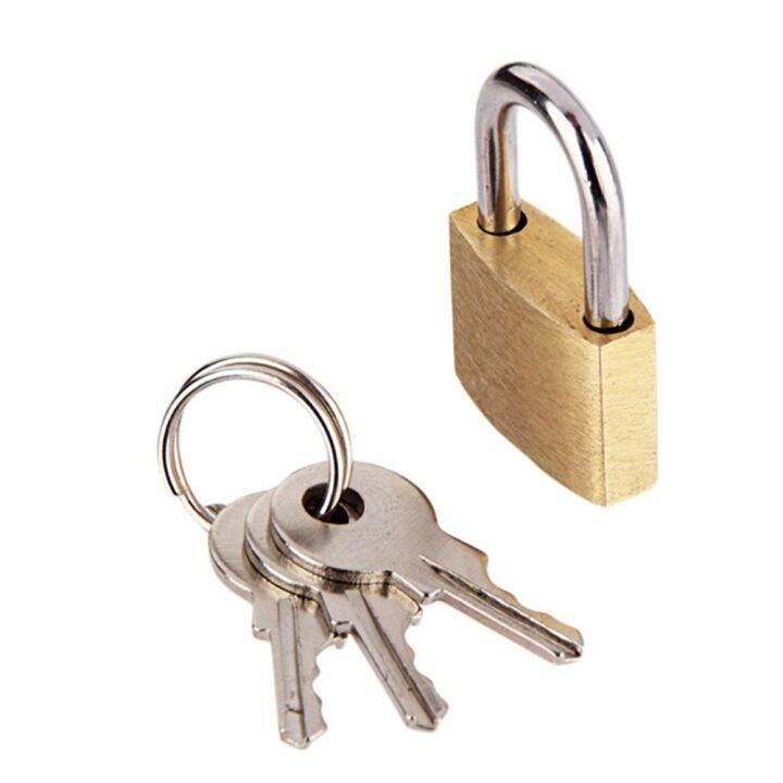 【YF】 New Small Size Dog Padlock Lock Door Rust and Theft With 3 Keys